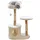 Kerbl Pet Kratzbaum Lucia, weiß, 90 cm, Katzenkratzbaum, Kratzbrett, Holz, Katzen