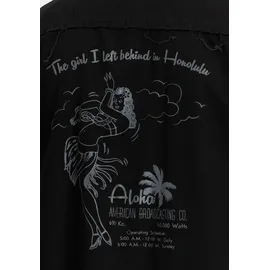 Alpha Industries Herren Aloha Safari Hemd, Black, XXL