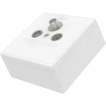 Hama Universal-Antennen-Enddose Skitu 4in1 Weiß