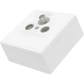 Hama Universal-Antennen-Enddose Skitu 4in1 Weiß