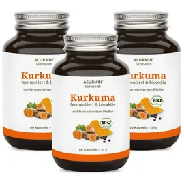 Cellavent Healthcare Acurmin Ferment Fermentierte Bio-Kurkuma-Kapseln 180 St.