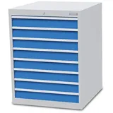 Bedrunka + Hirth Schubladenschrank »«, BxHxT: 70,5 x 91,9 x 73,6 cm, grau/blau - grau | blau