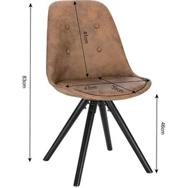 Woltu BH268dbr-4 Restaurant- -