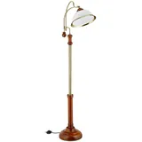 Relaxdays Stehlampe Jugendstil 4000 lm Braun