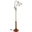 Relaxdays Stehlampe Jugendstil 4000 lm Braun