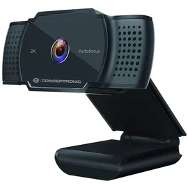 Conceptronic AMDIS 2K-Super-HD-Webcam Schwarz