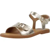 GEOX J Karly Girl Sandal, Platinum, 34 EU