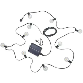 RL Lichterkette Solar schwarz 57 cm 10x Glühbirne inkl. Fernbedienung