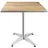 Bolero Gartentisch 70 x 70 x 72 cm natur/silber