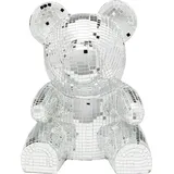 Kare DESIGN Spardose Bear Disco 21 cm Polyresin Silber