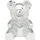Kare DESIGN Spardose Bear Disco 21 cm Polyresin Silber