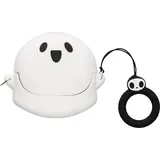 kwmobile Hülle kompatibel mit Anker Soundcore Liberty 4 NC Hülle - Silikon Kopfhörer Schutzhülle Case Cover Weiß Schwarz