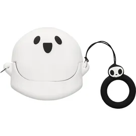 kwmobile Hülle kompatibel mit Anker Soundcore Liberty 4 NC Hülle - Silikon Kopfhörer Schutzhülle Case Cover Weiß Schwarz