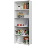 CASARIA Bücherregal 60 x 190 x 28 cm Weiß