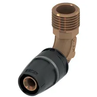 TECE TECElogo Push Winkelübergangsnippel, Dimension 16mm x R 1/2",