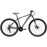 Bikestar Mountainbike 21 Gang Shimano RD-TY300 Schaltwerk, Kettenschaltung, für Damen und Herren, Kettenschaltung, 95974066-48 schwarz Grün