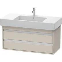 Duravit Waschtischunterschrank 2 Auszüge 100 x 48 x 45,5 cm Taupe Matt
