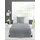 BIERBAUM Chic Uni unifarben grau 240 x 220 cm + 2 x 40 x 80 cm