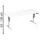 Geramöbel Schreibtisch Elevate Plus, elektrisch höhenverstellbar, HxBxT 630-1.280 x 1.800 x 800 mm, weiß/weiß