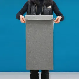 Dune Design 2er Set 50L Wäschekorb mit Deckel 30x30x60 - XXL Wäschesammler Wäschebox Faltbar