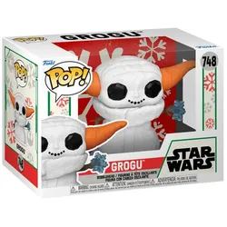 Funko - POP! - Star Wars: The Mandolorian -Grogu Snowman Holiday Vinyl