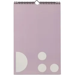 Design Letters - Wandkalender, Monatsplaner, lavendel