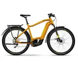 Haibike Trekking 8 Bosch 750Wh Elektro Trekking Bike Glossy Metallic Lava/Sparkling Yellow/Black Ink | 27.5" Herren Diamant XL/62cm