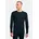 Merino Langarm-baselayer Blau/Schwarz L