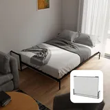 WallBedKing Schrankbett, Schwarz, Metall, Buche, Hartholz, Rechteckig,Rechteckig, 190x140 cm, Schlafzimmer, Betten, Klappbetten