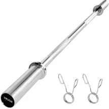 Vevor Langhantelstange verchromte Zugstange 120 cm für Krafttraining mit 227 kg Tragkraft