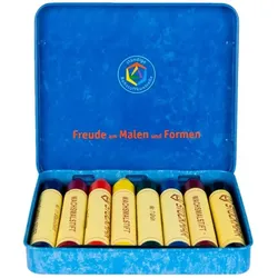 Hans Stockmar Wachsmalstifte in Etui (8 Stifte)