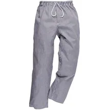 PORTWEST Kochhose Bromley, Hosenlänge: Reg, Farbe: Blau/Weiß kariert, Größe: XS, C079CHRXS