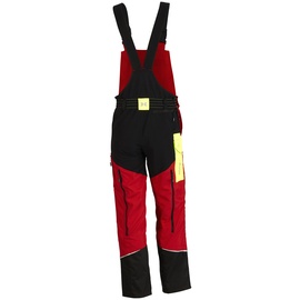 KOX Schnittschutz Latzhose Mistral 3.0 Rot/Gelb - 27 untersetzt