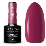CLARESA UV LED Nagellack Collection Hybrid Maniküre Soak Off Nail Polish, Farbe Rosa, Nr 542, 5ml