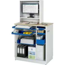 Certeo Rau Computer-Station stationär 26BxTxH 1030x660x1810mm