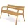 BEST Freizeitmöbel Helsinki 140 x 85 x 69 cm Braun