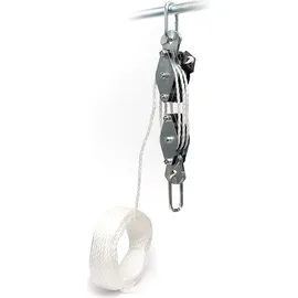 XPOtool Flaschenzug Kunststoff/Stahl 20 m bis 180 kg