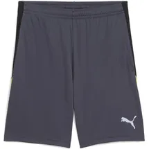 Puma Liga Kurze Hose - Galactic Gray / Yellow Alert,