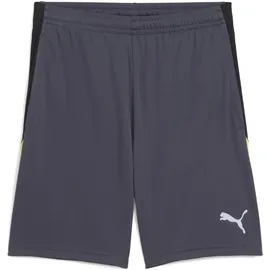 Puma Liga Kurze Hose - Galactic Gray / Yellow Alert,