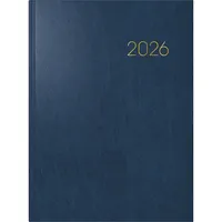 Brunnen Buchkalender 797 16,8x24cm 1 Woche/2 Seiten Miradur-Einband blau