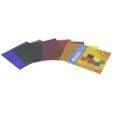Eurolite Farbfolienbogen 6er Set Blau/Gelb/Grün/Lila/Rot