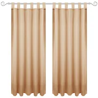 Bestgoodies Gardine mit Schlaufen 140x175 cm Breite x Länge)