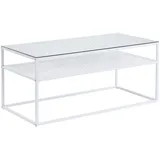 Möbel Boss WL7.328 Weiß Glas 100 x 50 x 45 cm