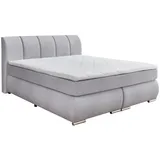 SUN GARDEN Boxspringbett 180 x 200 cm H3 Grau