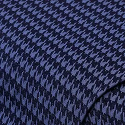 Jacquard-Stretch "Hahnentritt", blau