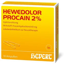 Hewedolor Procain 2% Injektionslösung in 10 St