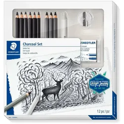 STAEDTLER Zeichenset/Kohleset Charcoal Design Journey