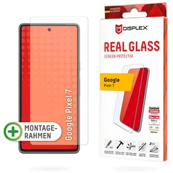 Displex Displayschutzglas »Real Glass - Google Pixel 7«, Displayschutzfolie Displayschutz kratzer-resistent 10H splitterfest Displex Transparent