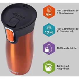 Contigo West Loop tangerine 0,47 l