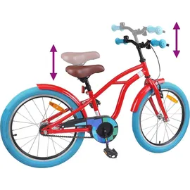 vidaXL Kinderfahrrad 18 Zoll rot